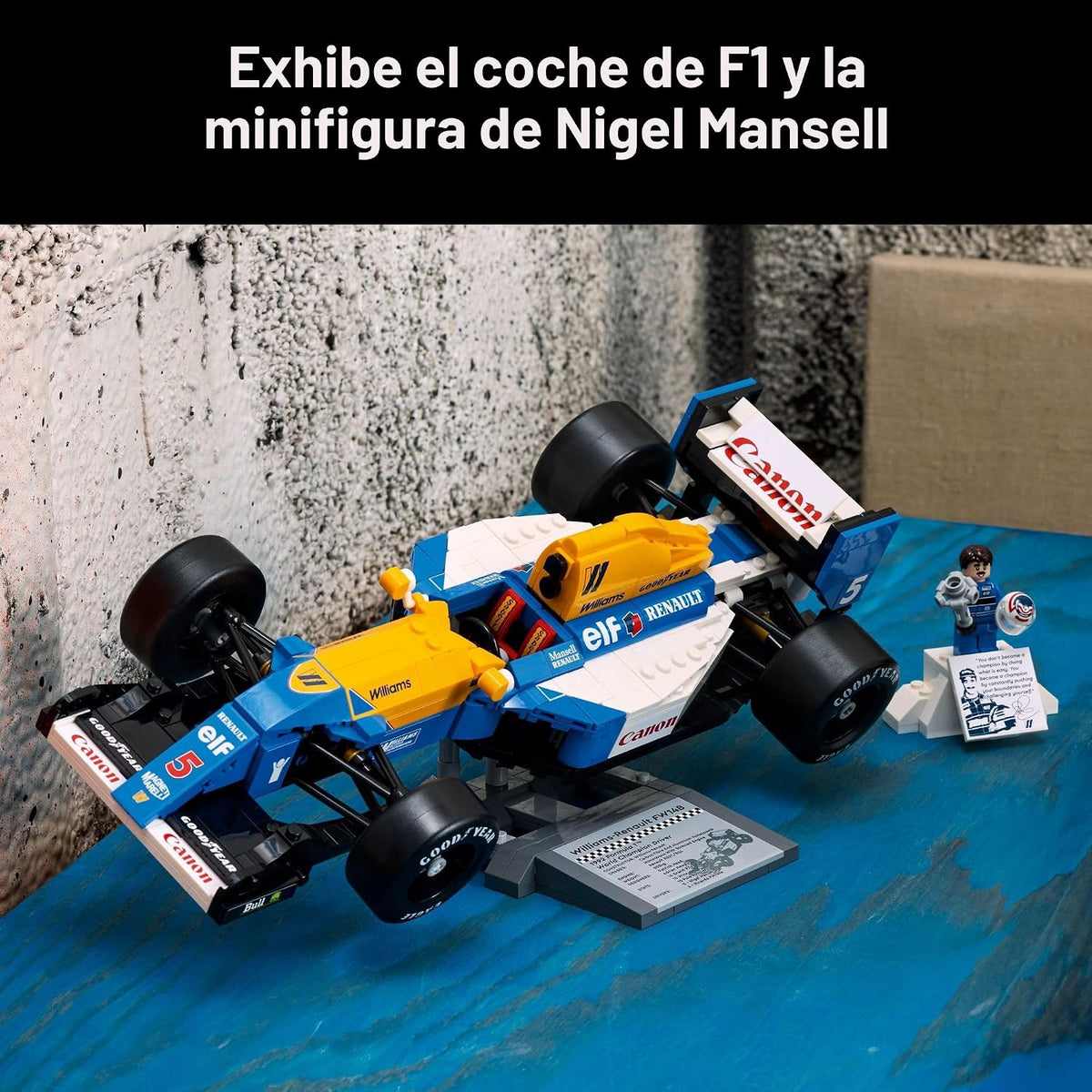 Lego Icons Williams Racing FW14B & Nigel Mansell F1