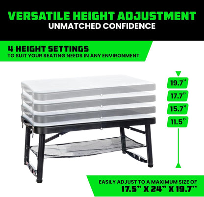 Colmado Overland Camping Rhino USA Juego de mesa de portátil y taburete