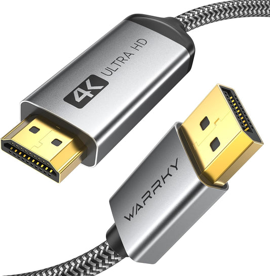 Cable Warrky DH11 DisplayPort a HDMI 4K de 6 pies