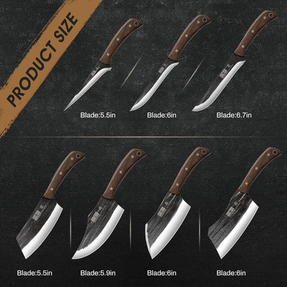 Colmado Overland Set de Cuchillos HOSHANHO Forjados a Mano