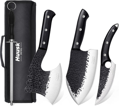 Colmado Overland Set de Cuchillos Huusk 3 Cuchillos de Carnicero Vikingo