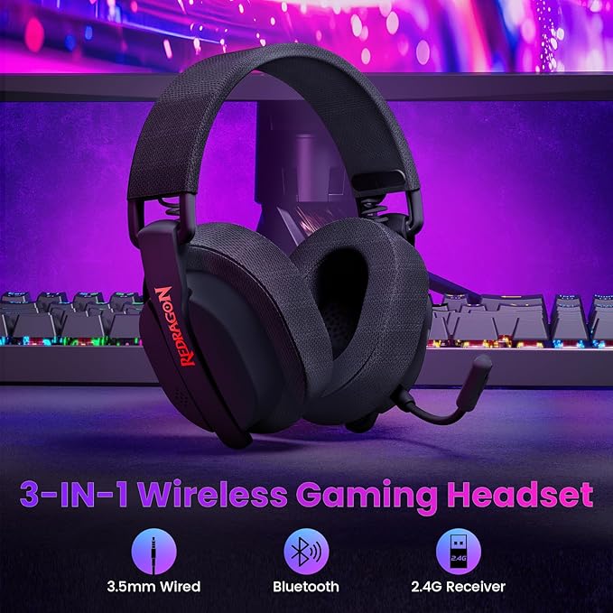 Headsets Redragon H888 Luce Wireless