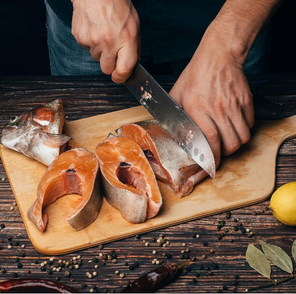 Colmado Overland Cuchillo Huusk Santoku 7″  japonés de alto carbono