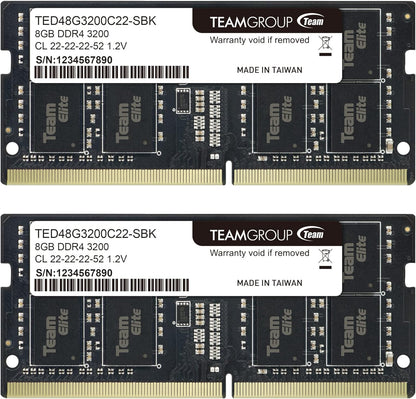 RAM Laptop Team Group Elite DDR4 16GB Kit (2 x 8GB) 3200MHz
