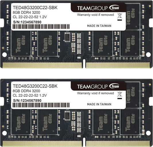 RAM Laptop Team Group Elite DDR4 16GB Kit (2 x 8GB) 3200MHz