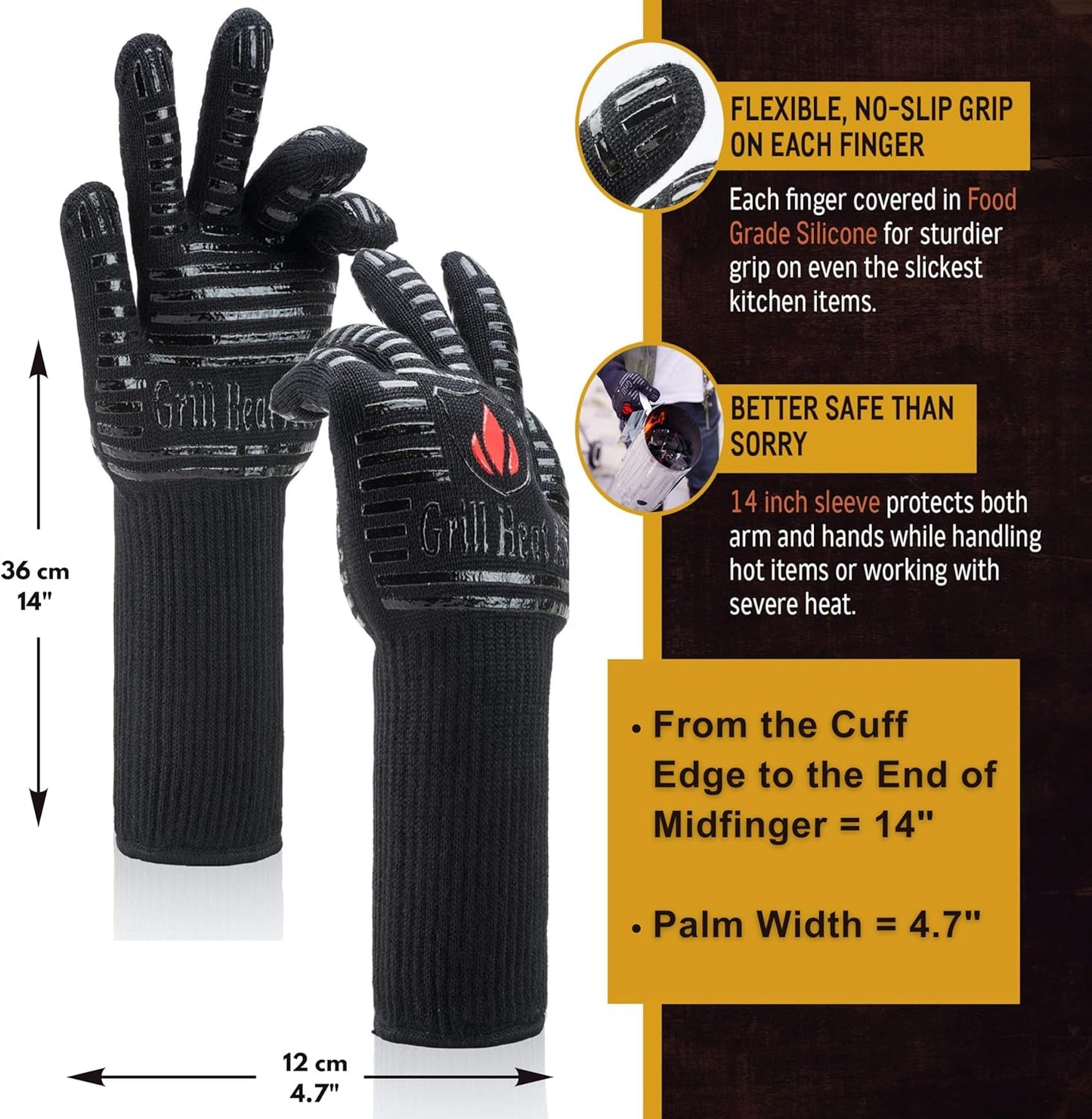 Colmado Overland Accesorio GRILL HEAT AID Guantes de parrilla