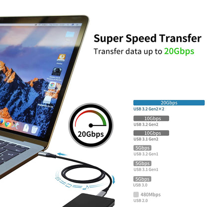 Cable LDrui Type C 20Gbps USB 3.2 Gen