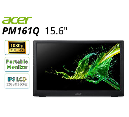 Monitor Portatil Acer PM161Q 15.6in FHD 1920x1080 250nit 60Hz 20ms