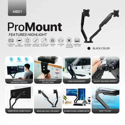 Base de Monitor Fantech ProMount MBD1 Dual