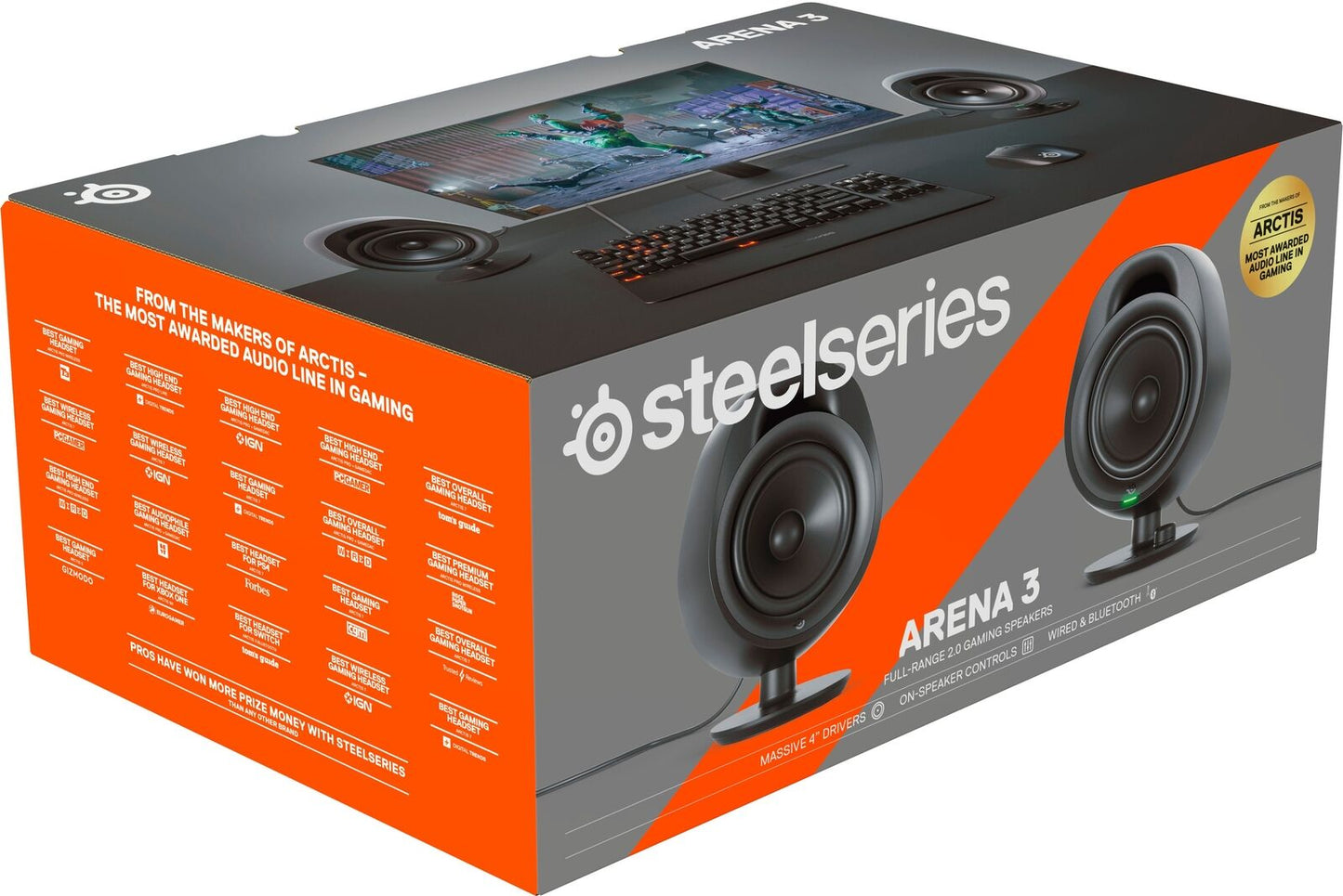Bocinas SteelSeries Arena 3 Bluetooth Gaming Speakers