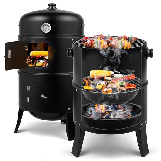 Colmado Overland Grill Charcoal Smoker BBQ 3en1