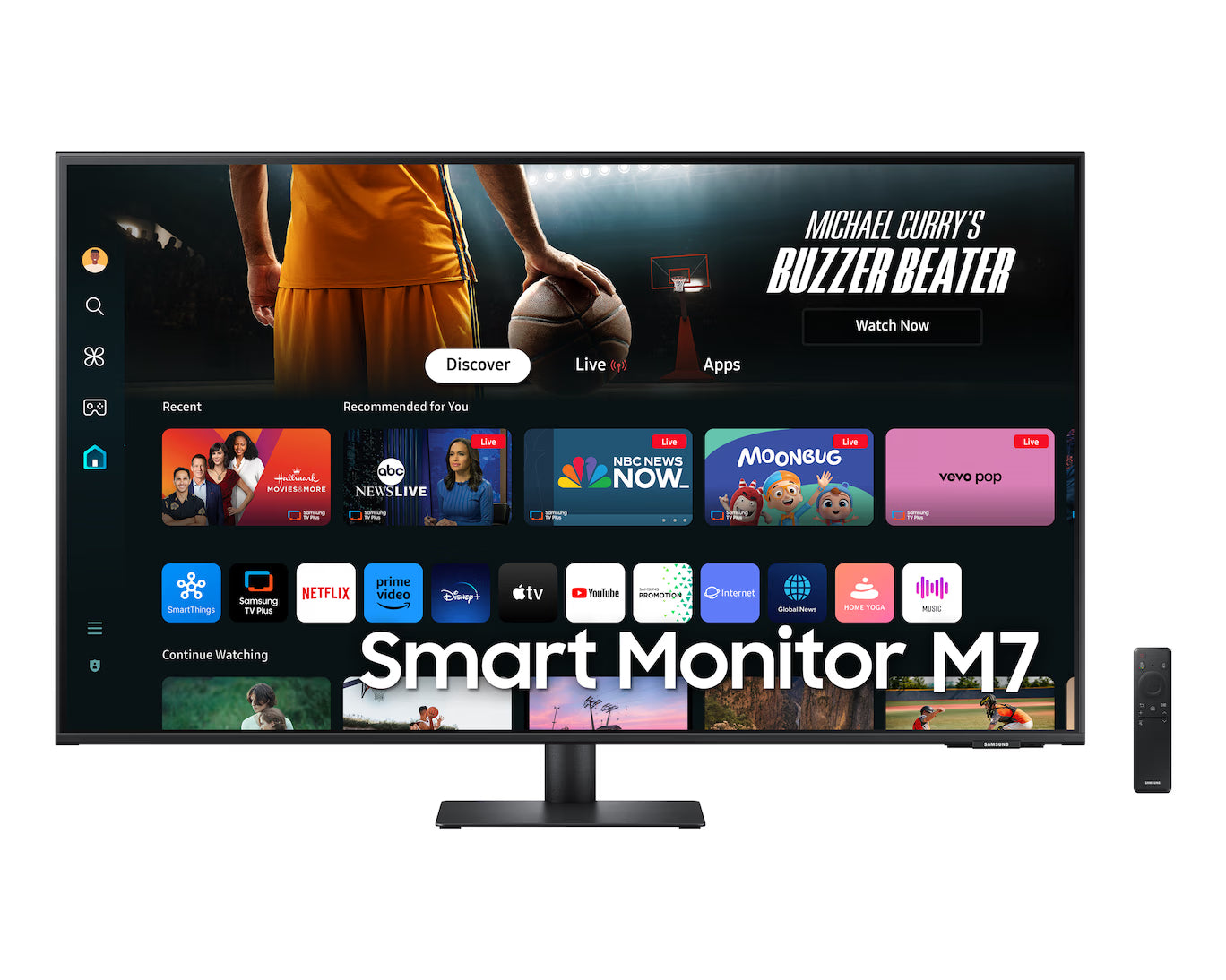 Monitor Samsung inteligente de 43" M7 M70D UHD LS43DM702UNX