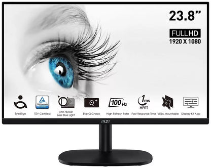 Monitor MSI PRO MP245V 24" FHD Business Flat 100Hz/1ms