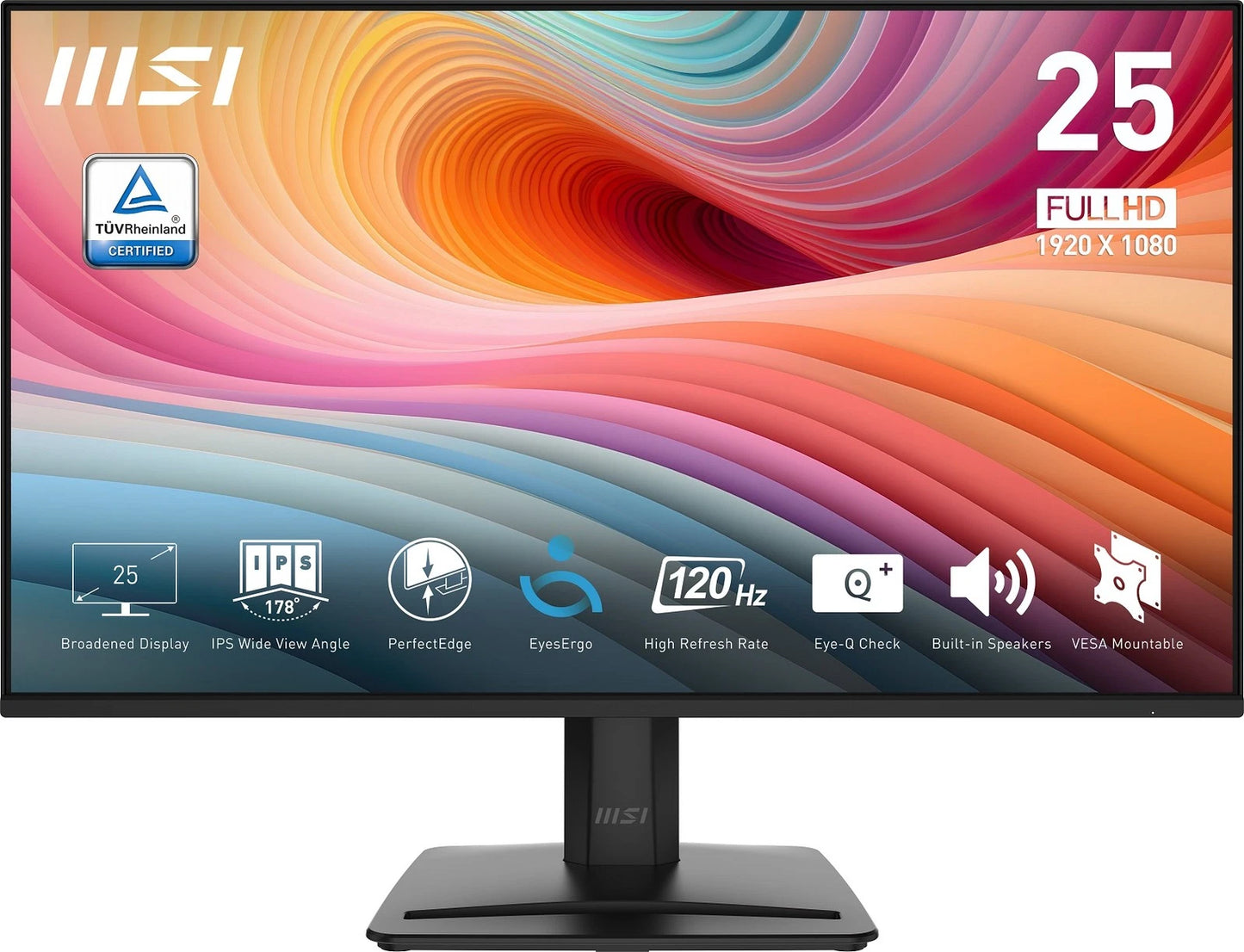 Monitor MSI PRO MP251 E2 25" FHD Business Flat IPS 120Hz/1ms
