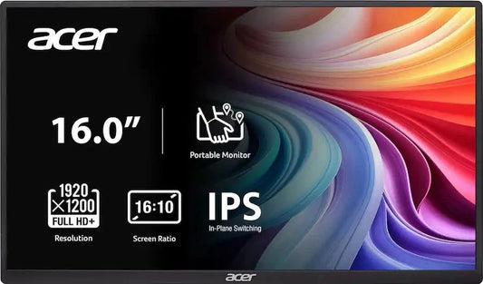 Monitor Portatil Acer PM161W bmiuux IPS LCD 1920x1200 60Hz