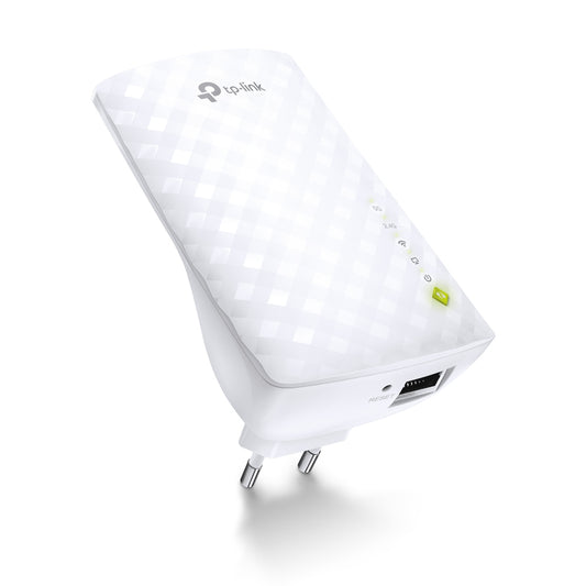 RED TP-Link RE220 WiFi Extender with Ethernet Port, Dual Band 5GHz/2.4GHz