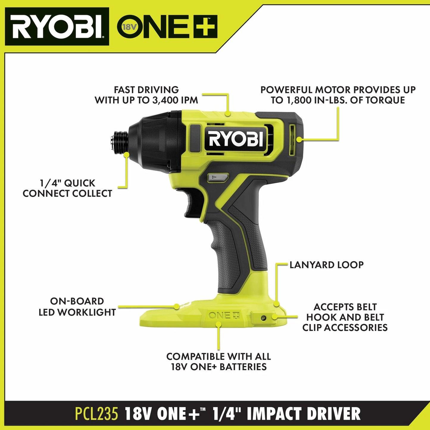 Colmado Overland Herramientas RYOBI PCL1600K2 18V ONE+ Combo Kit