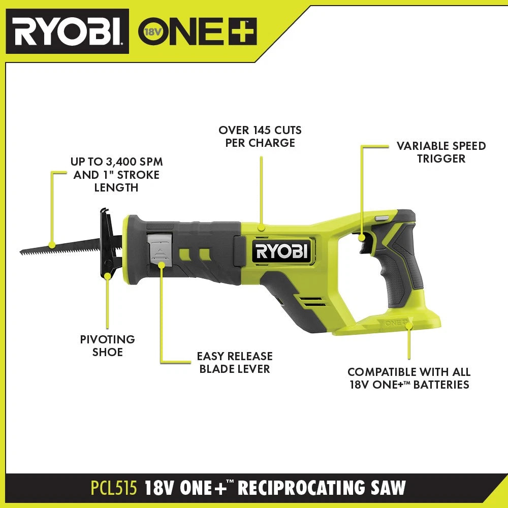 Colmado Overland Herramientas RYOBI PCL1600K2 18V ONE+ Combo Kit