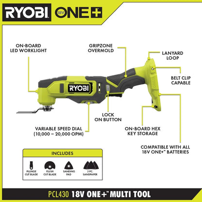 Colmado Overland Herramientas RYOBI PCL1600K2 18V ONE+ Combo Kit
