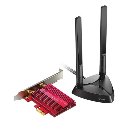 RED TP-Link Archer TX3000E WiFi 6 AX3000 PCIe WiFi Card, Bluetooth 5.2