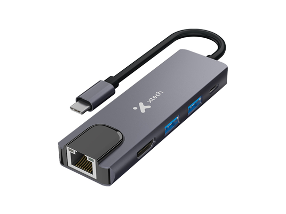 HUB XTECH TIPO C 5 EN 1 XTC-572
