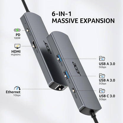 HUB Acer 6 in 1 0DK5D0 UC634