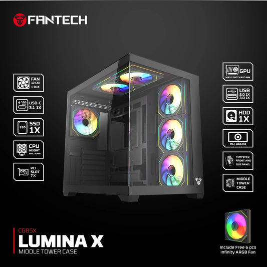 Case Fantech CG85X Lumina X