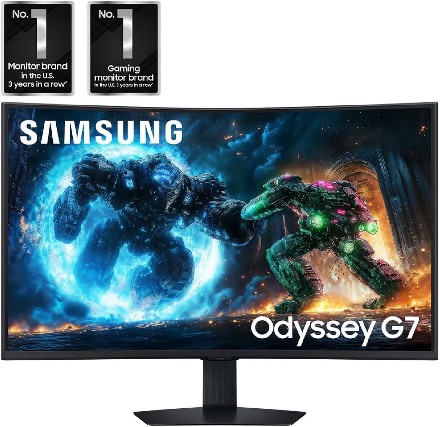 Monitor Samsung 37” Odyssey G7 (G75F) Series 4K UHD Curved 165Hz, 1ms