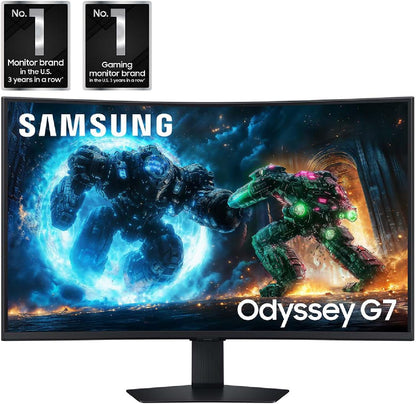 Monitor Samsung 37” Odyssey G7 (G75F) Series 4K UHD Curved 165Hz, 1ms