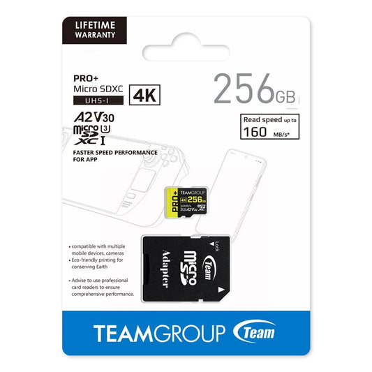SD Team Group A2 256GB U3 A2 V30